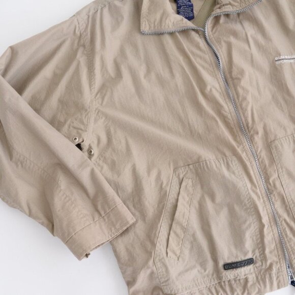 Vintage Bum Equipment Tan Zip  Up Spring Jacket Size Large - Picture 7 of 11